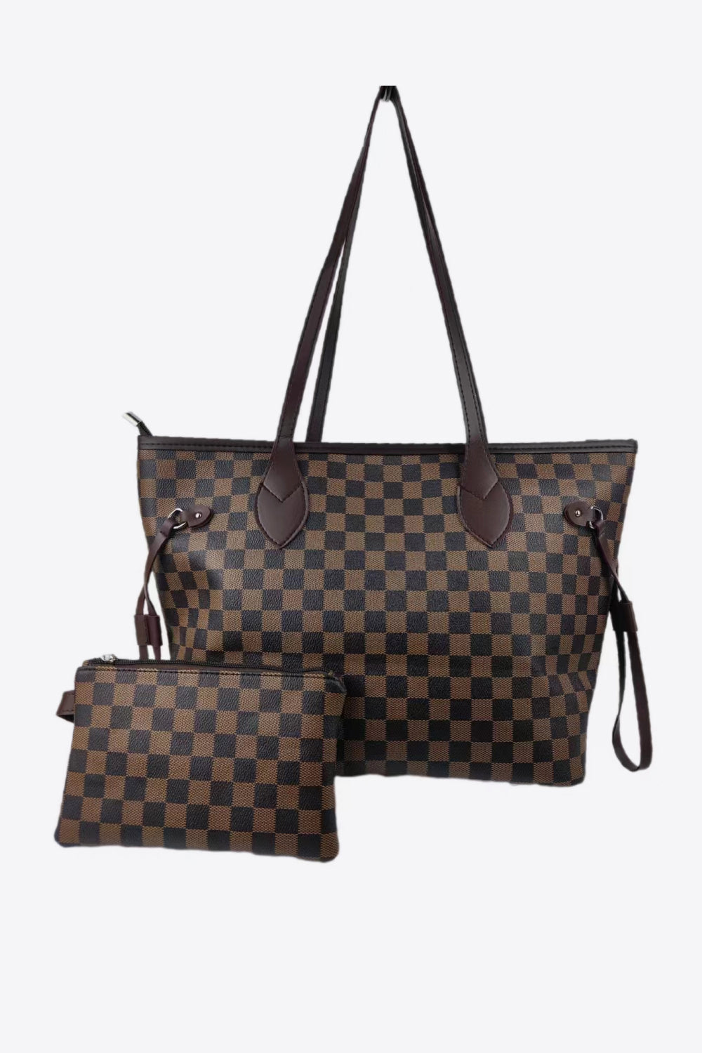 Checkered PVC Two-Piece Bag Set - Exklusive Damenmode & Kleidung Kollektion | Redblad Deutschland
