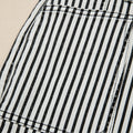 Black Stripe Patch Pocket High Waist Shift Denim Jeans - Damesmode Afbeelding 6 - Foto 6