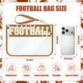 Brown BASEBALL  Chenille Letter Patch Game Day Stadium Clear PVC Cosmetic Bag - Damesmode Afbeelding 3 - Foto 3