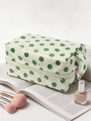 Light Pink Durable PVC Polka Dot Makeup Bag - Miniatuur