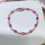 925 Sterling Silver Moissanite Bracelet | Redblad 18K Solid Gold & Certified Diamond Bracelets