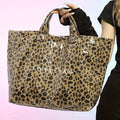 Brown Leopard PU Leather Water Proof Tote Bag - Damesmode Afbeelding 2 - Foto 2