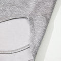 Hellgrauer Farbblock-Patchwork-V-Hals-Kordelzug-Hoodie - Foto 5