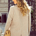 Haferbrei einreihige elegante Anzugjacke - Foto 6