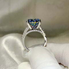 10 Carat Moissanite 925 Sterling Silver Ring