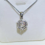 10 Carat Moissanite 925 Sterling Silver Pendant Necklace | Redblad 18K Solid Gold & Certified Diamond Necklaces