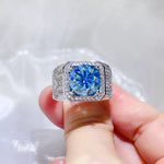 3 Carat 925 Sterling Silver Moissanite Ring | Redblad 18K Solid Gold & Certified Diamond Rings
