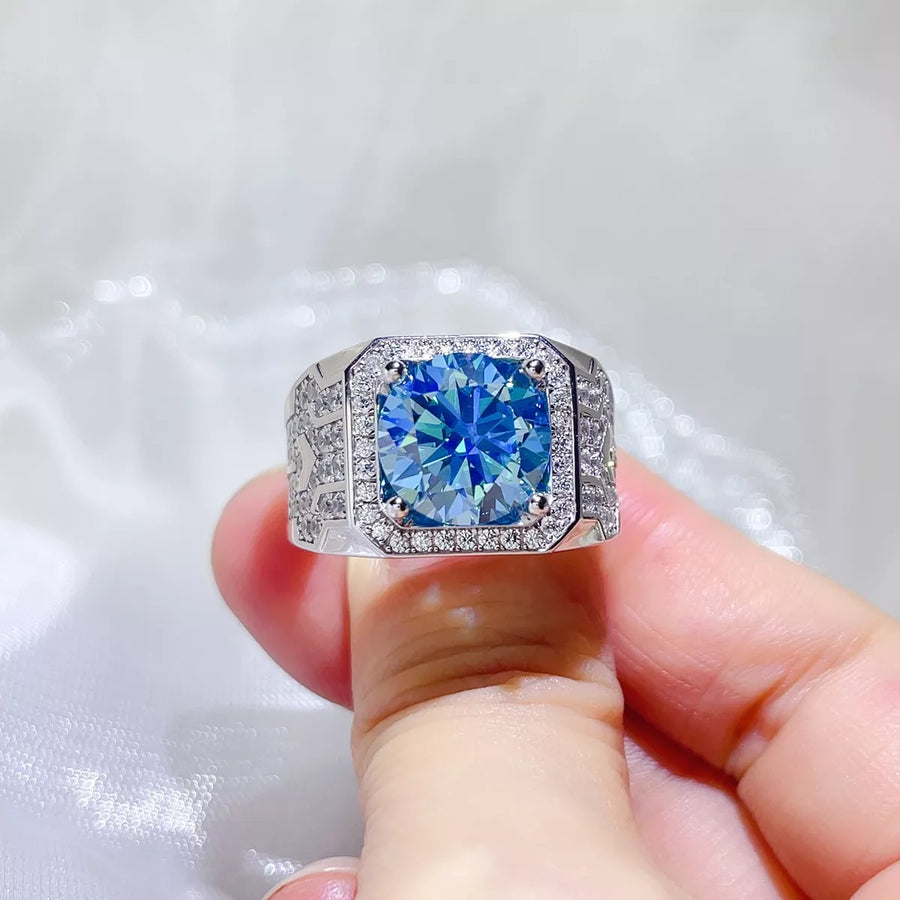 3 Carat 925 Sterling Silver Moissanite Ring | Redblad 18K Solid Gold & Certified Diamond Rings