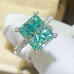 5 Carat Moissanite 925 Sterling Silver Ring | Redblad 18K Solid Gold & Certified Diamond Rings