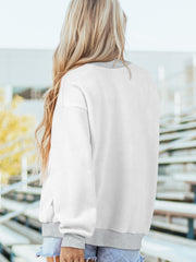Hellgrauer ARKANSAS/AR doppelseitiger Pullover mit Mock-Neck-Reversibel - Miniatuur