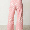 Jeans casual slim fit rosa a pois - Foto 2