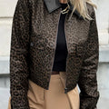 Chaqueta metálica de tapeta metálica con estampado de leopardo multicolor - Foto 1