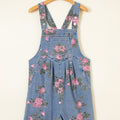 Myosotis Floral Print Denim Shortalls - Foto 3