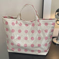 Farbe Schwarz Polka Dot Langlebige wasserdichte PVC-Tragetasche - Foto 5