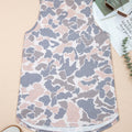 Multicolour Retro Camouflage Print Oversize Tank Top - Foto 5