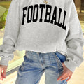 Hellgréng FOOTBALL GAMEDAY Duebelsäiteg gedréckte Héichhals-Reversibel-Sweatshirt - Foto 6