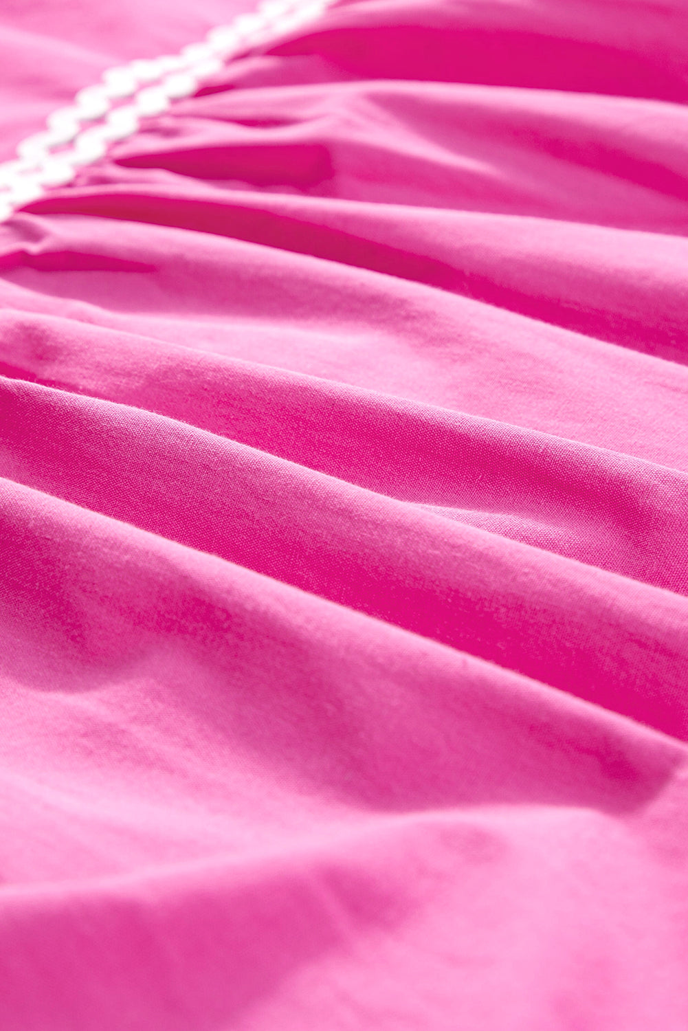Robe à manches en V à manches en V Ric Rac Colorblock Color Block Fraise