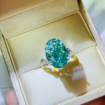 5 Carat Moissanite 925 Sterling Silver Ring | Redblad 18K Solid Gold & Certified Diamond Rings