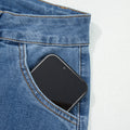 Ashleigh Blue Multi Buttons High Waist Wide Leg Jeans With Pockets - Damesmode Afbeelding 6 - Foto 6