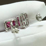 Shiny and Elegant 2 Carat Moissanite Stud Earrings | Redblad 18K Solid Gold & Certified Diamond Earrings