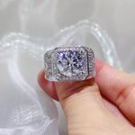 5 Carat 925 Sterling Silver Moissanite Ring | Redblad 18K Solid Gold & Certified Diamond Rings