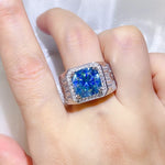 3 Carat 925 Sterling Silver Moissanite Ring | Redblad 18K Solid Gold & Certified Diamond Rings