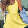 Yellow Cream Daring Back Cutout Active Mini Dress with Shorts