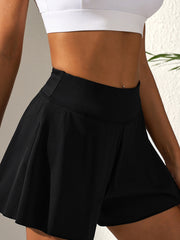 Pantalone da nuoto a vita alta e gamba larga nera - Damesmode Afbeelding 4 - Miniatuur
