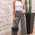 Yellow Leopard Straight Loose Leg Jeans - Foto 4