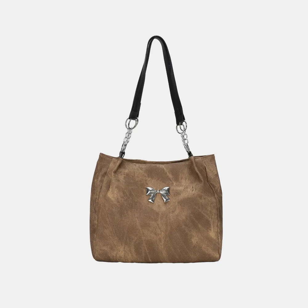 Bow Polyester Medium Tote Bag - Luxe Damesmode & Kleding Collectie | Redblad Nederland