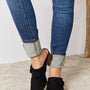 East Lion Corp Pointed-Toe Braided Trim Mules