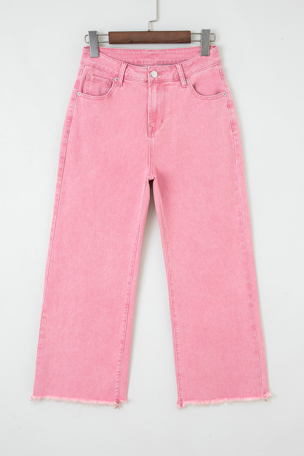 Myosotis syrevaskede high rip cutted wide leg jeans