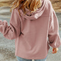Chaqueta con capucha con cordón con solapa rosa - Foto 2