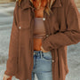 Bruin Exposed Seam Terry Patchwork Shacket