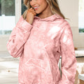 Gray Camouflage Woodland Print Oversized Sporty Hoodie - Foto 4