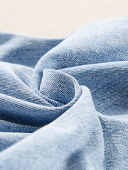 Beau Blue Light Wash Belastete Straight Jeans – Damenmode Bild 8 - Miniatuur