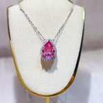 5 Carat 925 Sterling Silver Moissanite Pendant Necklace | Redblad 18K Solid Gold & Certified Diamond Necklaces
