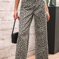 Yellow Leopard Straight Loose Leg Jeans - Foto 1