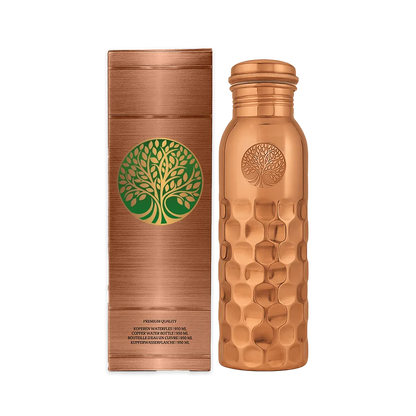 Koperen Drinkfles 950 ml - Diamonds
