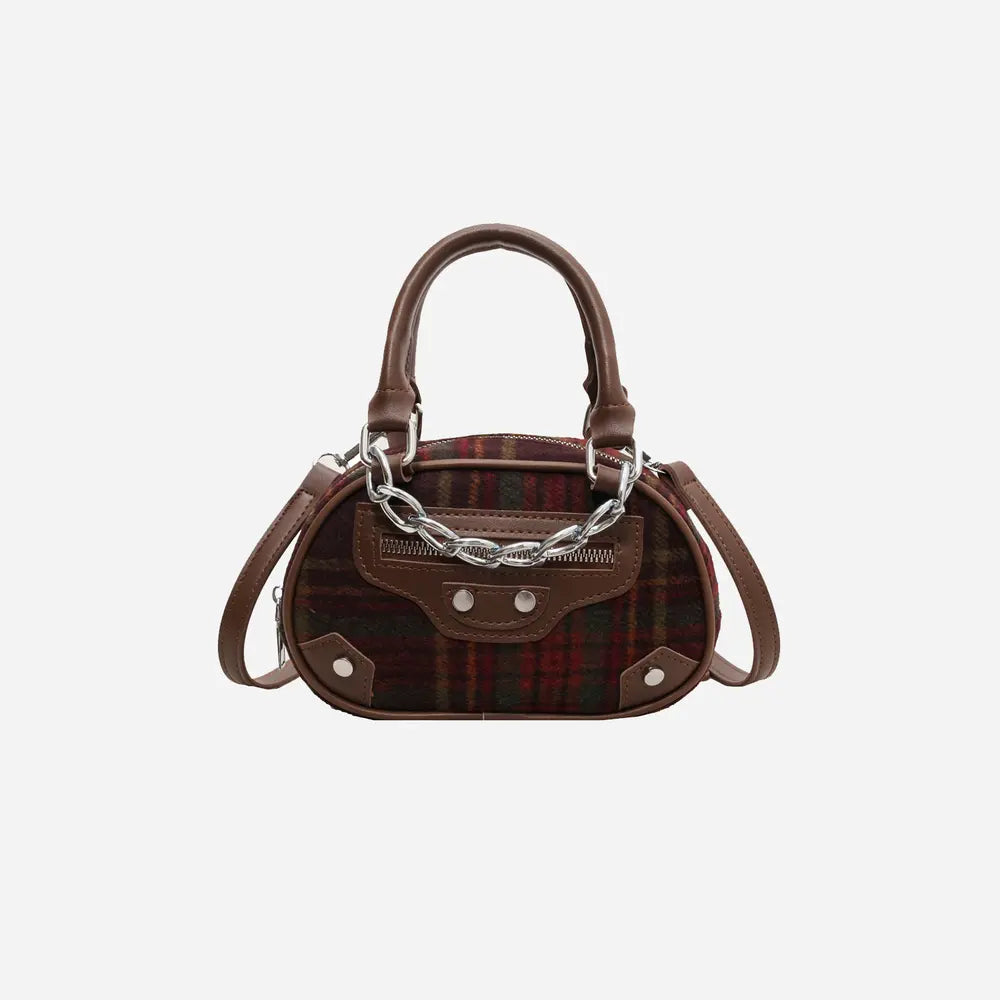 Plaid Print Crossbody Bag - Exklusive Damenmode & Kleidung Kollektion | Redblad Deutschland