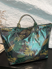 White Cow Spots Print Travel Tote Bag - Miniatuur