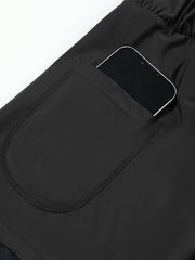 Svarta breda badshorts med fickband – Dammode Bild 7 - Miniatuur