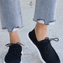 Forever Link Flat Round Toe Lace-Up Sneakers