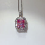 5 Carat Moissanite 925 Sterling Silver Pendant Necklace | Redblad 18K Solid Gold & Certified Diamond Necklaces