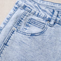 Beau Blue Light Washed Pull On Barrel Jeans - Damesmode Afbeelding 5 - Foto 5