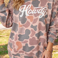 Mehrfarbiger Camouflage Western Graphic Plus-Size-Sweatshirt - Foto 1