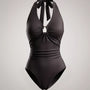 Halter Neck Ruched Bodysuit