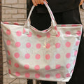 Farbe Schwarz Polka Dot Langlebige wasserdichte PVC-Tragetasche - Foto 4