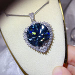 20 Carat Moissanite 925 Sterling Silver Pendant Necklace | Redblad 18K Solid Gold & Certified Diamond Necklaces