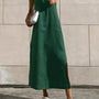 Side Slit Sleeveless Midi Dress